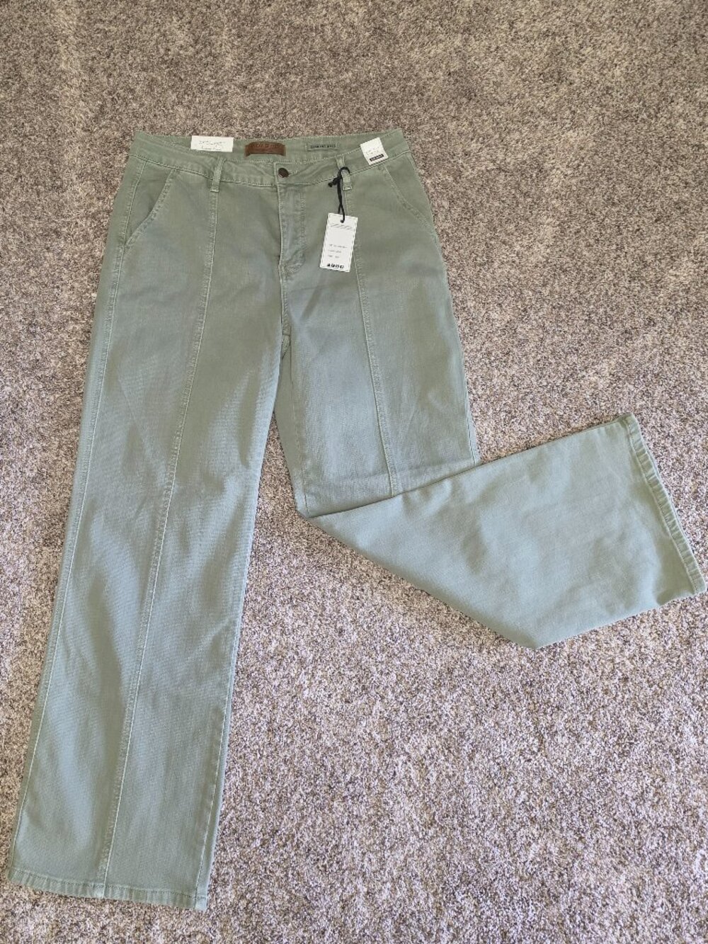 NWT Judy Blue High Waist Wide Leg Jeans Sage Green Size 15/32 Stretch Denim - Picture 1 of 6